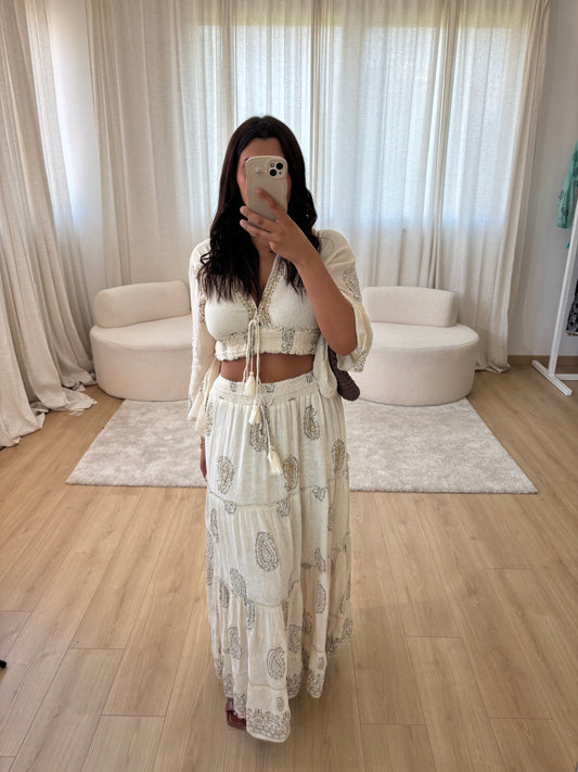Ensemble jupe ANITA beige