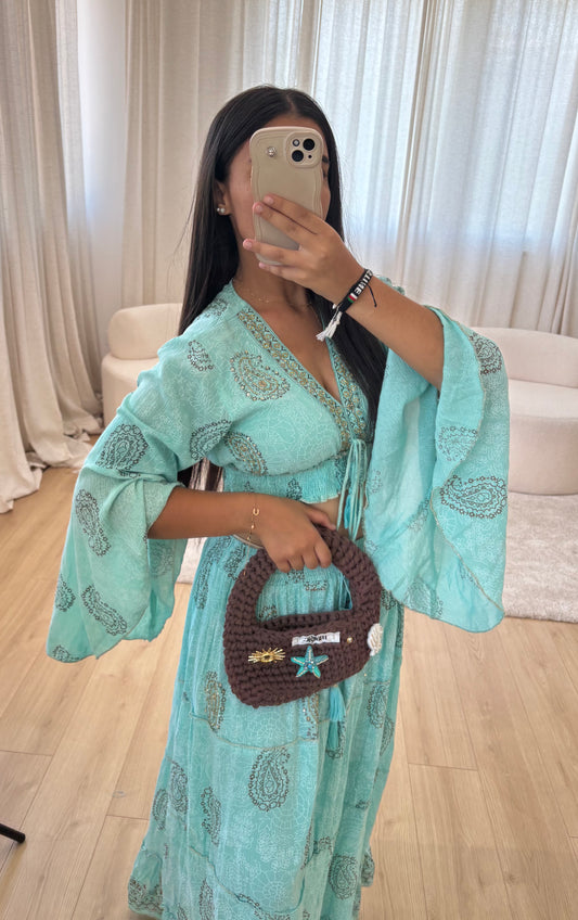 Ensemble jupe ANITA bleu